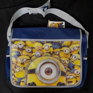 Despicable Me Messenger Bag Minions Blue New 15”x12”x5” Computer Bag Water Proof